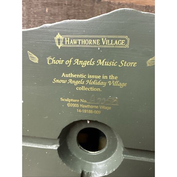 Choir Of Angels Music Store Snow Angel's Holiday Village Hawthorne Rare - Picture 6 of 8